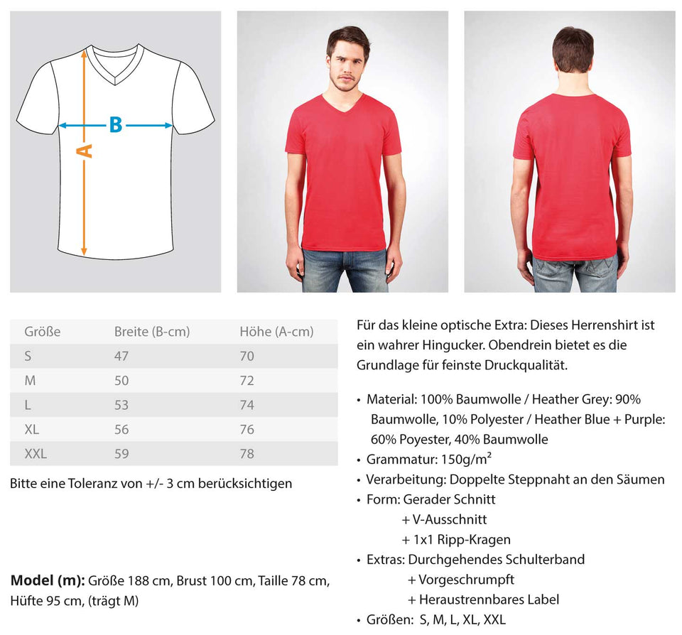 Warum zu Fuß gehen?  - Herren V-Neck Shirt - Autoholiker