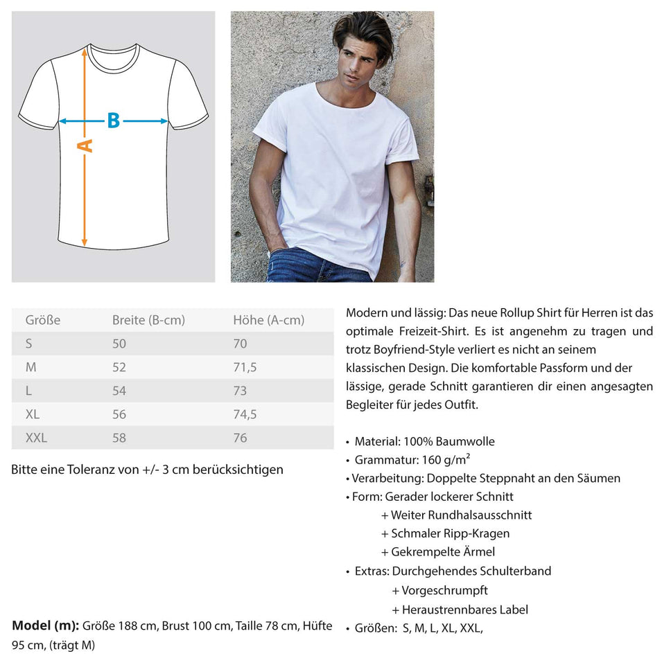 Fahr Diesel sagt die Lisl - Herren RollUp Shirt - Autoholiker