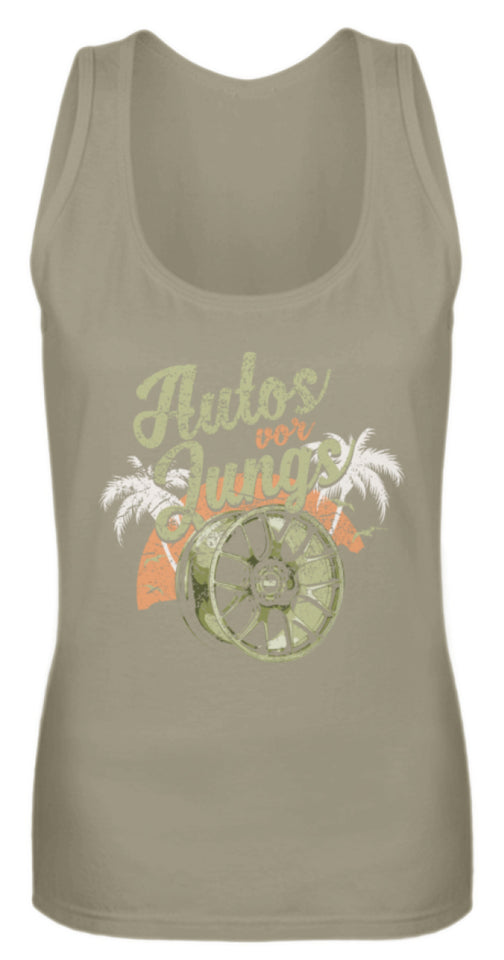 Autos vor Jungs  - Frauen Tanktop - Autoholiker