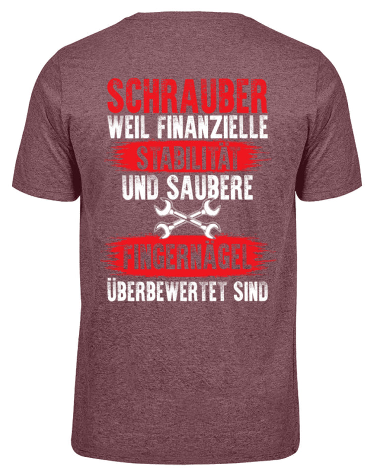 Schrauber weil überbewertet sind - Herren Melange Shirt - Autoholiker