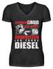 Schönen Gruß an alle Ökofritzen Diesel - V-Neck Damenshirt - Autoholiker