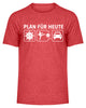 Plan für Heute Corona Auto - Herren Melange Shirt - Autoholiker