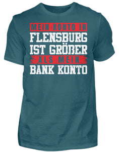 Mein Konto in Flensburg ist größer als mein Bank Konto - Herren Shirt - Autoholiker