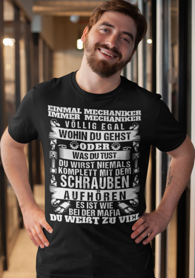 Einmal Mechaniker immer Mechaniker - Herren Shirt - Autoholiker