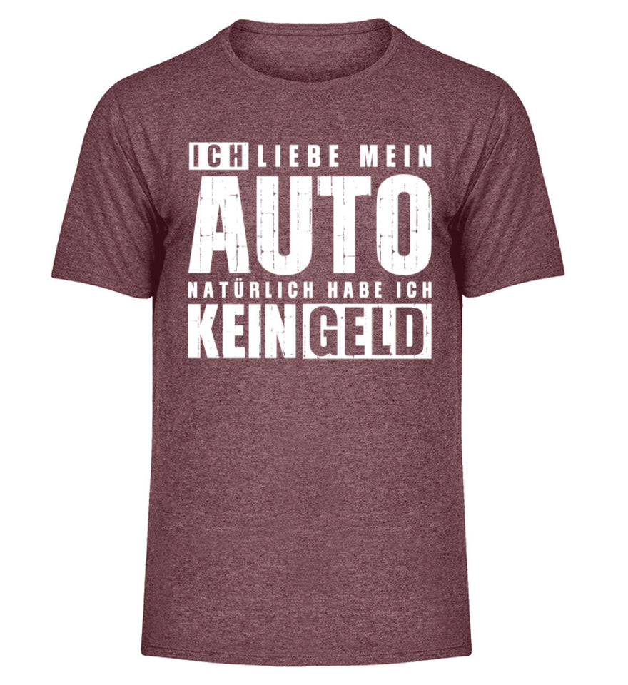 Ich liebe mein Auto  - Herren Melange Shirt - Autoholiker