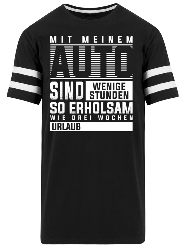 Mit meinem Auto sind wenige Stunden - Striped Long Shirt - Autoholiker