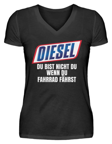 Diesel du bist nicht du - V-Neck Damenshirt - Autoholiker