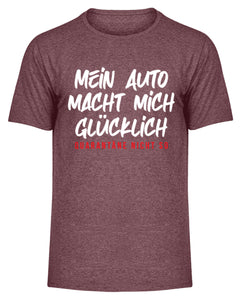 Mein Auto macht mich glücklich  - Herren Melange Shirt - Autoholiker