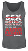 Sex Drugs RocknRoll ich will nur Auto fahren danke - Herren Tanktop - Autoholiker