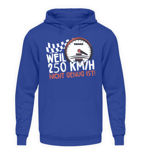 Weil 250 Kmh nicht genug ist - Unisex Hoodie - Autoholiker