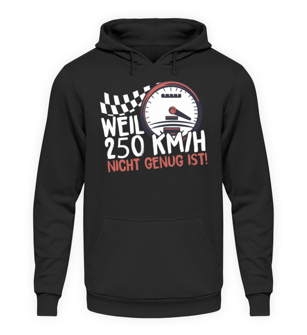 Weil 250 Kmh nicht genug ist - Unisex Hoodie - Autoholiker