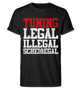 Tuning Legal Illegal Scheißegal  - Herren RollUp Shirt - Autoholiker