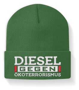 Diesel gegen Ökoterrorismus - Beanie Mütze - Autoholiker