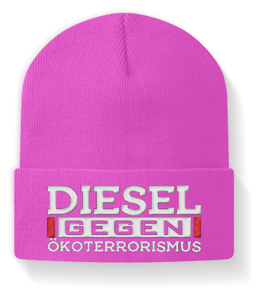 Diesel gegen Ökoterrorismus - Beanie Mütze - Autoholiker