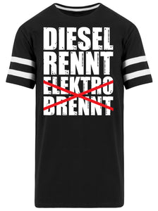 Diesel rennt Elektro brennt - Striped Long Shirt - Autoholiker