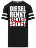 Diesel rennt Elektro brennt - Striped Long Shirt - Autoholiker