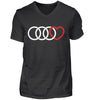 Audi Heart - Herren V-Neck Shirt - Autoholiker