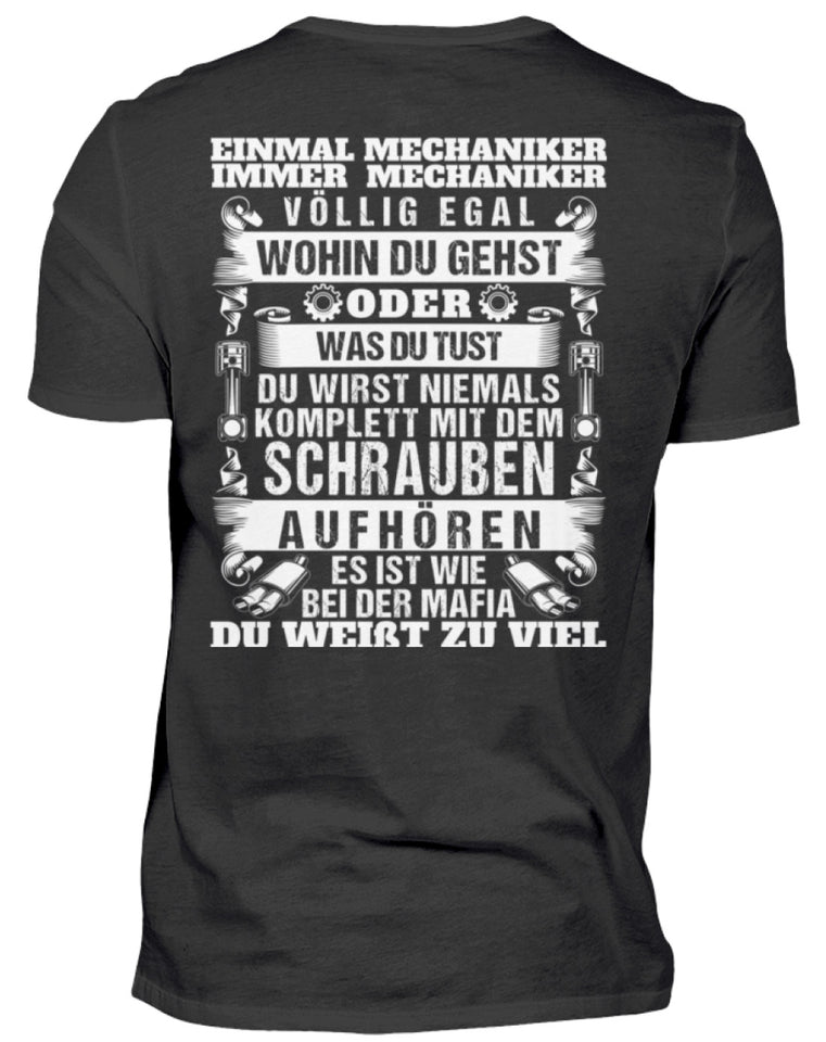 Einmal Mechaniker immer Mechaniker - Herren Shirt - Autoholiker