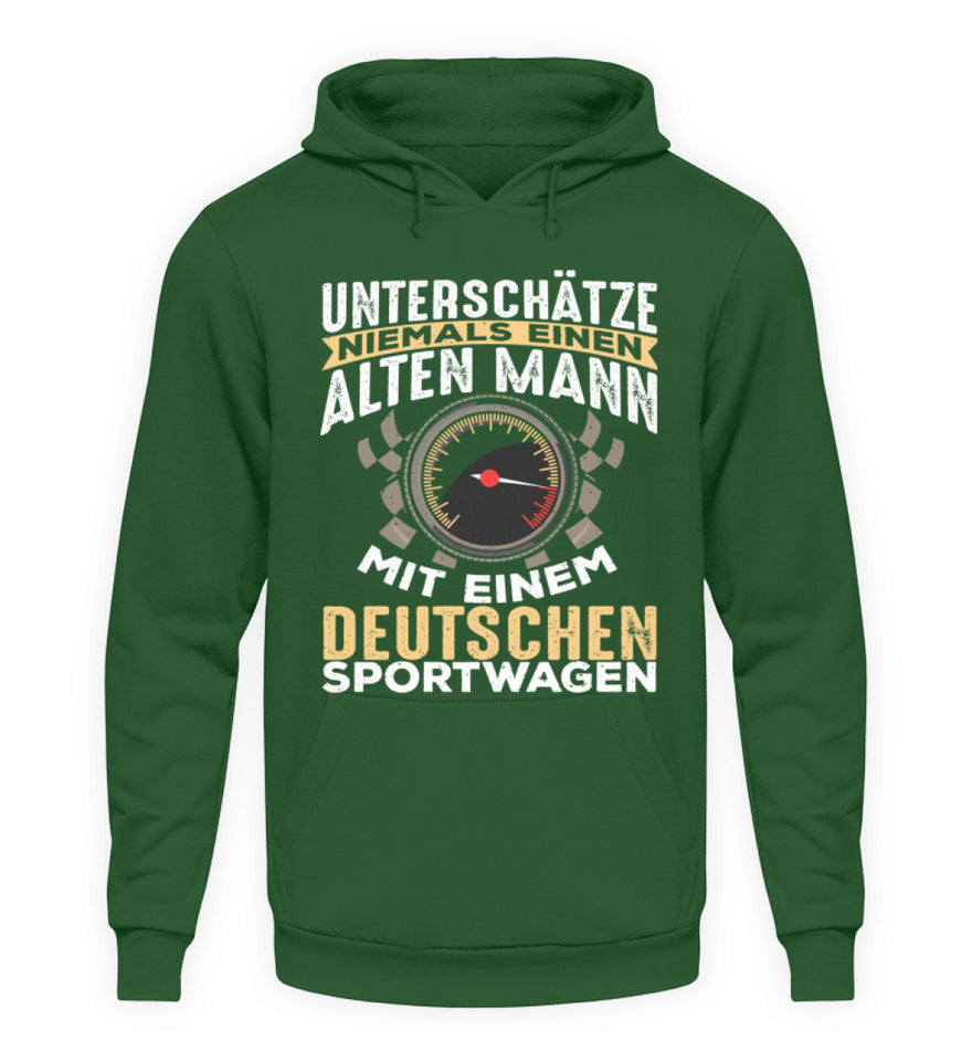 Unterschätze niemals einen alten Mann - Unisex Hoodie - Autoholiker