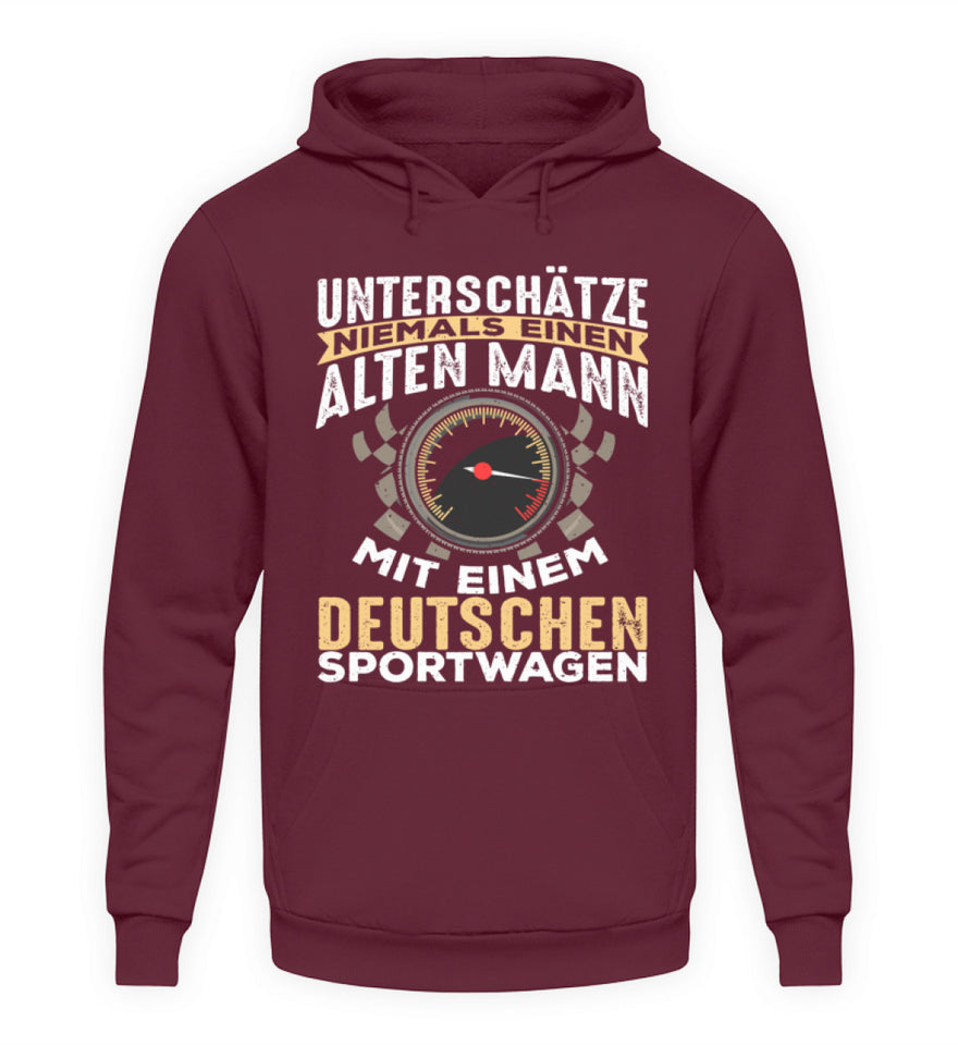 Unterschätze niemals einen alten Mann - Unisex Hoodie - Autoholiker