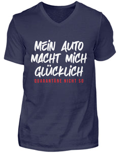 Mein Auto macht mich glücklich  - Herren V-Neck Shirt - Autoholiker