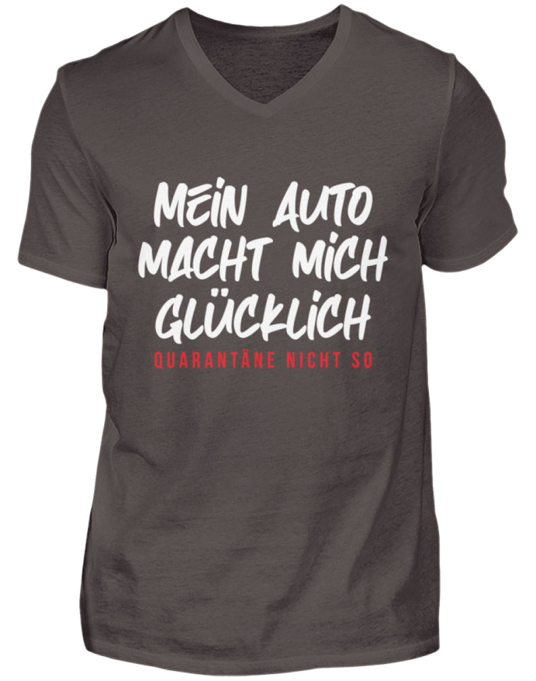 Mein Auto macht mich glücklich  - Herren V-Neck Shirt - Autoholiker